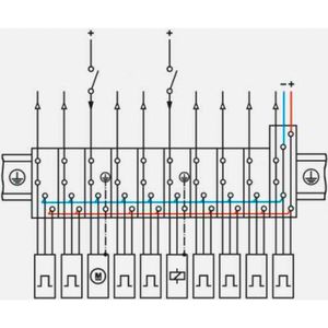 DIK 1,5 Ceramic Terminal Block Bolt Connection 100A Max Continuous Amp 2-Pole Actuator/Initiator 2715966 - Product Image 4