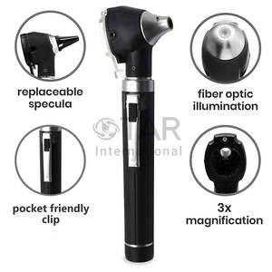 Mini otoscope à fibre optique pour examen des oreilles, outil de diagnostic avec éclairage LED lumineux, endoscope médical portable pour l'inspection des oreilles - Product Image 4