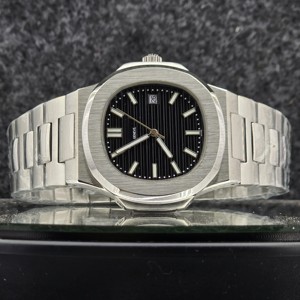 Montre de luxe pour homme 41 mm en acier inoxydable, mouvement mécanique automatique, cadran noir, bracelet intégré 12 mm 16 mm, style affaires et sport - Product Image 5