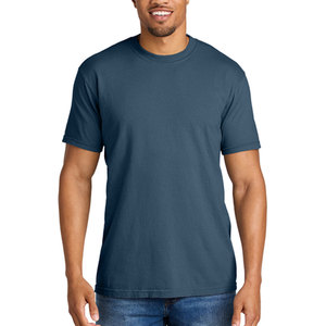 T-shirt décontracté pour homme Clush Industries, col rond, tricoté, 100 % coton, uni, manches courtes, coupe classique, respirant, séchage rapide - Product Image 2