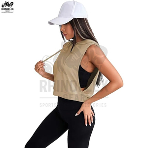 Ropa Deportiva Formal de Invierno para Mujer, Sudadera Transpirable con Capucha de Forro Polar, Camiseta de Manga Larga, Ropa Deportiva Activa para Gimnasio, Venta al por Mayor - Product Image 5