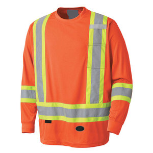 Crew Safety Sweatshirt ANSI Class 2 Waterproof Reflective Workwear Logo Designed for Team Identification Workplace Awareness - Product Image 1