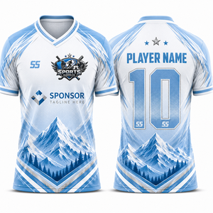 เสื้อฟุตบอลออกแบบได้ตามต้องการพร้อมคุณสมบัติการใช้งานที่ยอดเยี่ยมสำหรับนักกีฬาเนื้อผ้าพรีเมี่ยมและฟุตบอล - Product Image 1