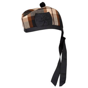 Sombrero Glengarry Tradicional de Lana Escocesa Hecho a Mano, Gorra de Piper, Gorro de Tartán, Disponible en Todos los Tamaños - Product Image 3