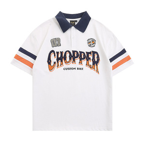Nueva Camiseta Polo de Lujo Vintage para Hombre, 100% Algodón, Impresión Personalizada, Tallas Grandes, Estilo Casual, OEM ODM, Venta al Por Mayor - Product Image 1