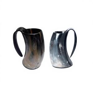 Jarra de Cerveza Vikinga Antigua Moderna Hecha a Mano, Ecológica, Impermeable, de Cuerno de Búfalo, para Beber, Artesanía Natural, Champán, Cerveza, Precio Económico - Product Image 6