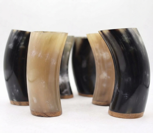 Vaso y Taza Rústica Hechos a Mano con Cuerno de Búfalo Natural Ecológico por REHMAN CRAFT - Product Image 6