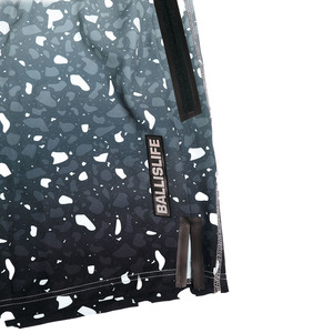Pantalones Cortos de Baloncesto Personalizados para Hombre, Diseño de Salpicaduras Negras, Malla Transpirable, Ropa Deportiva de Secado Rápido - Product Image 4