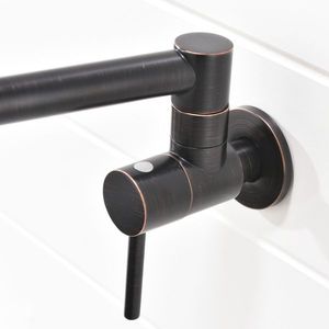 Rubinetto da Cucina a Doppia Maniglia in Ottone Lucido, Girevole, con Finitura Oro Rosa, Stile Classico, Installazione su Lavello per Acqua Fredda ORB - Product Image 3