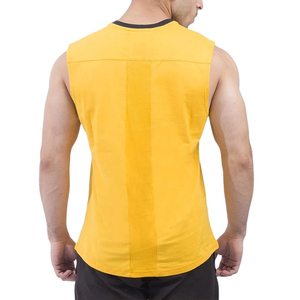 Débardeurs de sport pour hommes OEM personnalisés Rapid Sports 2026 en coton biologique 100% respirant à séchage rapide pour la musculation – Vente en gros - Product Image 6
