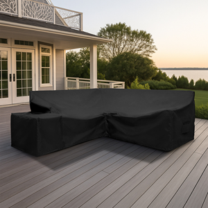 Patio Furniture Covers L Shape Couch Solid Modern Minimalist Custom Covers Sectional Covers Design 4 Sofa Slipcovers - Product Image 4