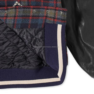 Veste unisexe en Patchwork HIVJ225, corps imprimé à carreaux avec Chenille, haut pour hommes et femmes - Product Image 4