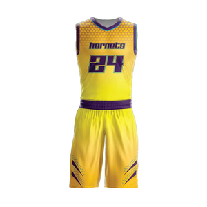 Uniforme de Baloncesto OEM de Alta Calidad, Ropa Deportiva, Jersey y Pantalones Cortos de Baloncesto con Color Personalizado - Product Image 2