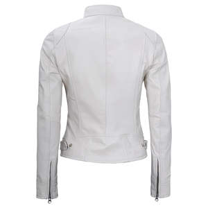 Classic New Design <b>Women's</b> Genuine Leather <b>Jacket</b> with Satin Fabric High Quality Windproof & Waterproof - Product Image 3