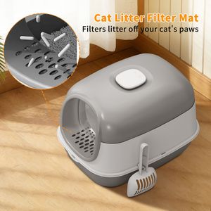 Lettiera per Gatti E24 Grigia con Materiale Spesso, Struttura Durevole e Stabile, Qualità Affidabile per Uso Transfrontaliero - Product Image 2
