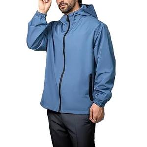 Chaqueta Cortavientos Personalizada para Hombre 2026, Transpirable, con Cierre, Forro Impermeable, Acepta Logotipo del Cliente, Ropa Deportiva OEM, para Lluvia - Product Image 3