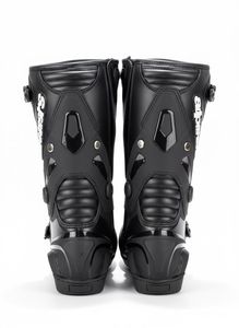 รองเท้าบูทมอเตอร์ไซค์สำหรับผู้ชาย ได้รับมาตรฐาน CE รองเท้าขี่มอเตอร์ไซค์แบบทัวร์ริ่ง ป้องกันการกระแทก ใช้ได้ทุกฤดู สีดำ สไตล์สปอร์ต สตรีท - Product Image 3