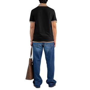 เสื้อโปโลผู้ชายขายส่ง ผ้าที่ยั่งยืน ระบายอากาศได้ดี น้ำหนักเบา แห้งเร็ว สวมใส่สบาย เหมาะสำหรับกอล์ฟ รับผลิตตามแบบ OEM จากโรงงาน - Product Image 2