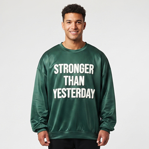 Sudadera Oversize para Hombre con Estampado Puff, Sudadera con Hombros Caídos y Estampado Puff para Hombre - Product Image 1