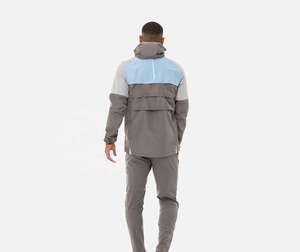 Ensemble de survêtement coupe-vent pour homme, style streetwear, veste et pantalon légers, tenue de sport confortable pour les voyages et les activités de plein air - Product Image 2