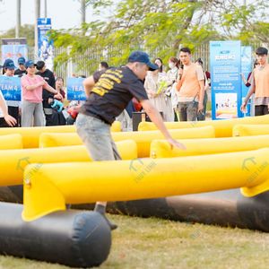 Circuito inflable para team building en Vietnam, de PVC, garantiza la seguridad en el transporte, apto para todas las estaciones, inflable Thuy Linh - Product Image 4