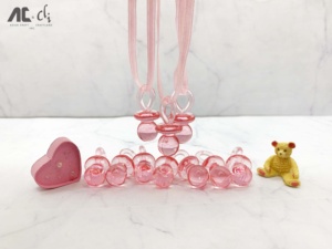 Chupete Decorativo de Resina Rosa Unisex, Juguete de Plástico para Mayores de 14 Años, para Baby Showers de Niñas, Certificado por la CPSIA, 26 mm, Hecho en Taiwán - Product Image 2