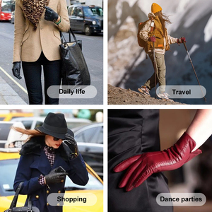 ถุงมือขับรถหนังแท้สั่งทำขายส่งสำหรับฤดูหนาว แบบ unisex อุ่น แห้งเร็ว ระบายอากาศได้ดี ใช้งานหน้าจอสัมผัสได้ ผลิตจากหนังแกะนุ่ม - Product Image 5