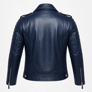 Veste en cuir de haute qualité pour hommes, très élégante et stylée - Product Image 4