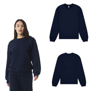 Sweat-shirt unisexe Bella + Canvas pour femmes et hommes, col rond en polaire, imprimé numérique, respirant, 100% coton, coupe classique, hiver, bleu marine - Product Image 1