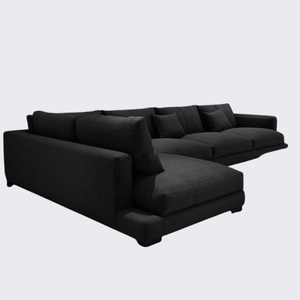 Canapé modulaire en forme de L de haute qualité et moderne, au design minimaliste et revêtement en tissu de lin, adapté à une utilisation en intérieur - Product Image 2