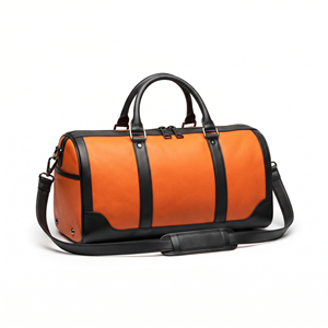 Fabricante de bolsas de viaje resistentes, bolsa de lona de cuero con cremallera y correas para el hombro, bolsas de lona impermeables unisex - Product Image 1