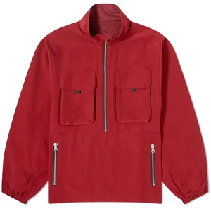 Chaqueta Deportiva Impermeable 100% Algodón, Unisex, con Media Cremallera, Múltiples Bolsillos, Bordada, Antiarrugas - Product Image 1