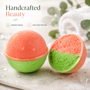 Bombas de Baño Efervescentes de Sandía Natural, Venta al por Mayor, Hechas a Mano, OEM, ODM, Logotipo Personalizado, Marca Privada - Product Image 4