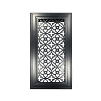 Grille de retour d'air décorative en alliage d'aluminium, grille de ventilation durable pour système de ventilation CVC