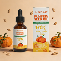 Huile de graines de citrouille 100% pure pressée à froid, 60ml, huile de graines de citrouille naturelle pour hydrater le corps, les cheveux et le visage, vente en gros d'usine OEM/ODM