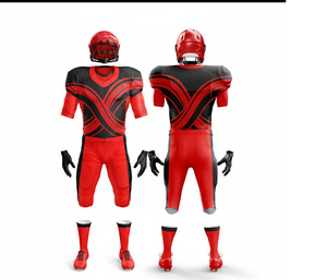 Maillot et pantalon de football américain sur mesure, vêtements d'équipe |   Ensemble de football avec maillot et pantalon |   Vêtements de sport en polyester respirant - Product Image 2