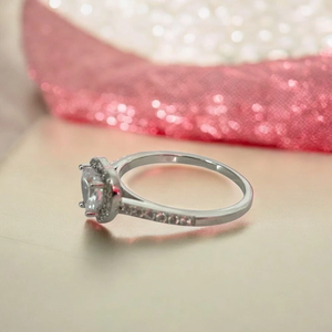 Anillo de Compromiso Romántico con Diamante Cultivado en Laboratorio en Forma de Corazón, Oro Sólido de 14K, 1ct 2ct 3ct, Anillo Solitario Certificado por IGI para Mujer - Product Image 3