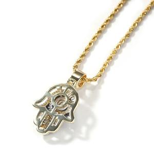 Colgante Hamsa de Lujo de Plata de Ley con Diamantes Baguette VVS y Corte Esmeralda para Hombres, Fiestas, Estilo Hip Hop Iced Out - Product Image 5