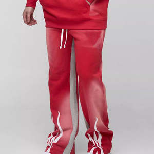 Ensemble de survêtement jogging personnalisé 2026 en molleton de coton surdimensionné, respirant, léger, imprimé à motif uni pour homme – Hiver - Product Image 5