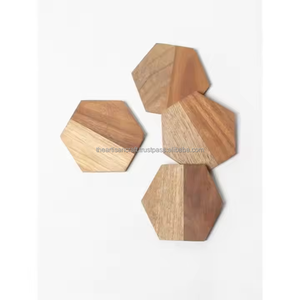 Natural Wooden <b>Coasters</b> Set Handcrafted Rustic Wood <b>Drink</b> <b>Coasters</b> Ideal for Protecting Surfaces and Adding by ARTISAN CRAFT - Product Image 6