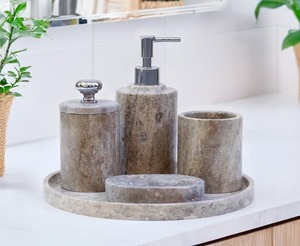 Ensemble de salle de bain unique en résine, vente chaude, magnifique, qualité supérieure, décoration de Noël pour la maison avec motif, prix d'usine - Product Image 1