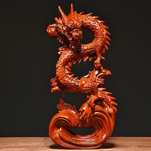 Figura de Dragón Tallada Artesanalmente en Madera de Pino - Oferta Mayorista B2B - Product Image 5