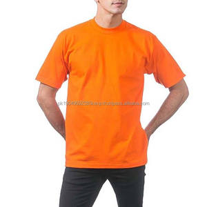 Camiseta de Manga Corta Color Naranja para Hombre, Estilo Urbano, Algodón Transpirable, Cuello Redondo, Talla Grande, Camisetas de Verano para Hombre - Product Image 3