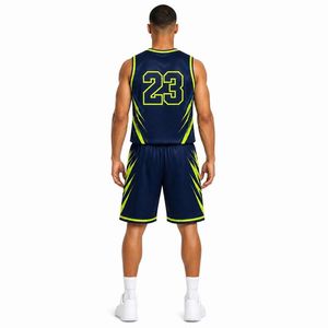 Conjunto de Uniforme de Baloncesto Personalizado para Hombre con Rayo, Camiseta de Malla Sublimada y Pantalones Cortos, Ropa Deportiva para Equipo, Kit de Equipamiento para Juego, Venta OEM Profesional - Product Image 4