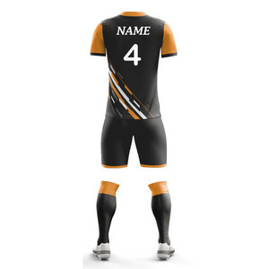 100% Polyester Lightweight Football Uniform Team Player Club Sportswear Knitted Soccer Uniform Sets Training Wear All Seasons - Product Image 3