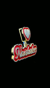 จี้เคลือบงานฝีมือชั้นนำ925จี้ตัวอักษรเงินมออิสซาไนท์ดีไซน์โดดเด่นสำหรับเครื่องประดับฮิปฮอปออกเย็น - Product Image 5