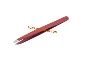 Pince à épiler cosmétique en acier inoxydable SUNTOOLS/STIPL Modèle 619Q, 160 mm, pointe en caoutchouc irrégulière, outils de fabrication de bijoux pour une précision accrue - Product Image 2