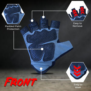 Gants de fitness pour l'entraînement en salle de sport, la musculation et les exercices, avec design respirant et adhérence complète de la paume, résistants à l'usure - Product Image 2