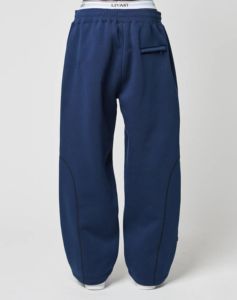 100% Cotton Lightweight Men's Casual Baggy Pants Street <b>Trousers</b> Flat Pocket Parachute Pants with Mid Waist <b>Drawstring</b> Joggers - Product Image 2