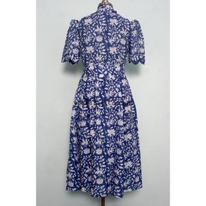 Vestido de Verano de Algodón con Estampado Floral, Hecho a Mano en India, de Manga Corta, para Despedida de Soltera, Ecológico, Regalo Personalizado - Product Image 6